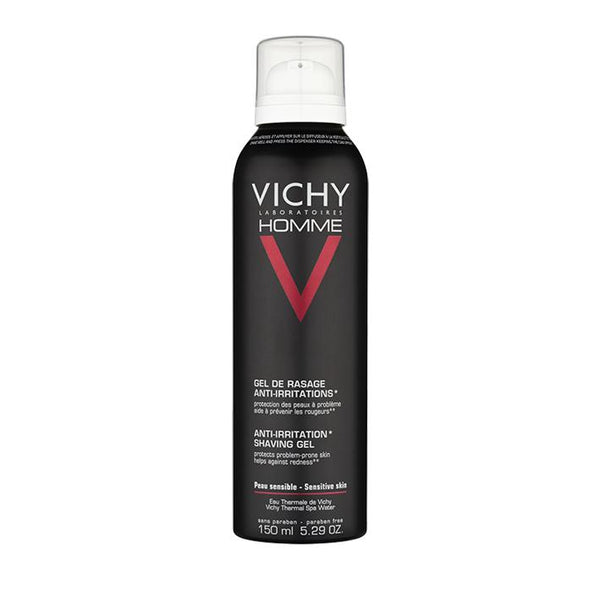 Vichy Homme Anti-Irritation Shaving Gel 150ml - www.elegantgents.com