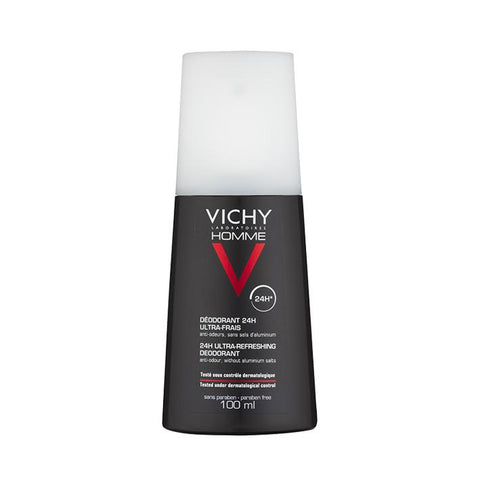 Vichy Homme Ultra-Fresh Deodorant Spray 100ml - www.elegantgents.com