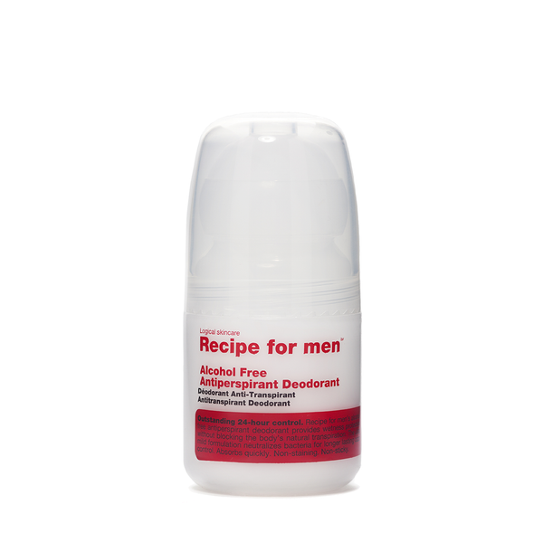 Recipe For Men Alcohol Free Antiperspirant Roll On Deodorant 60ml - www.elegantgents.com