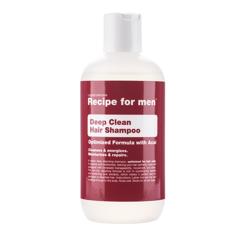 Recipe For Men Deep Clean Hair Shampoo 250ml - www.elegantgents.com