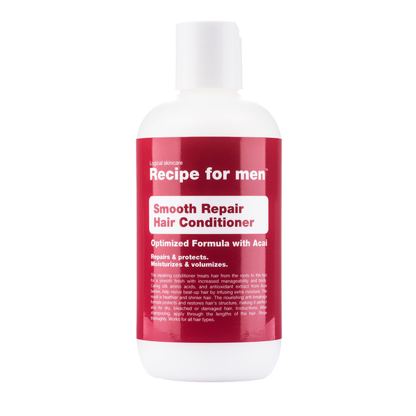 Recipe For Men Smooth Repair Hair Conditioner 250ml - www.elegantgents.com