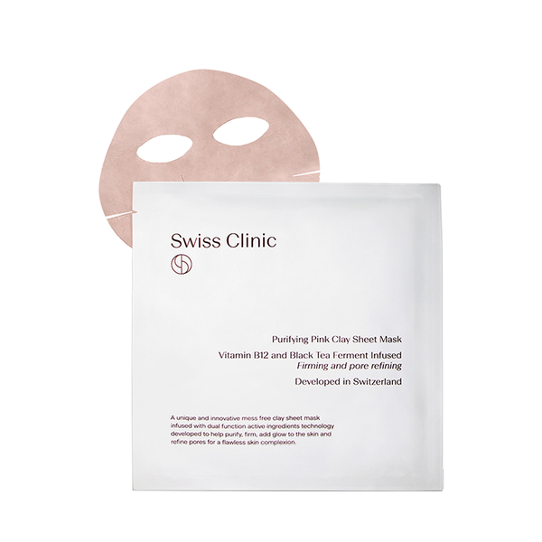 Swiss Clinic Purifying Pink Clay Sheet Mask (Triple) - www.elegantgents.com